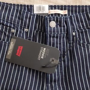 Levi's Wedgie Straight stripe jeans